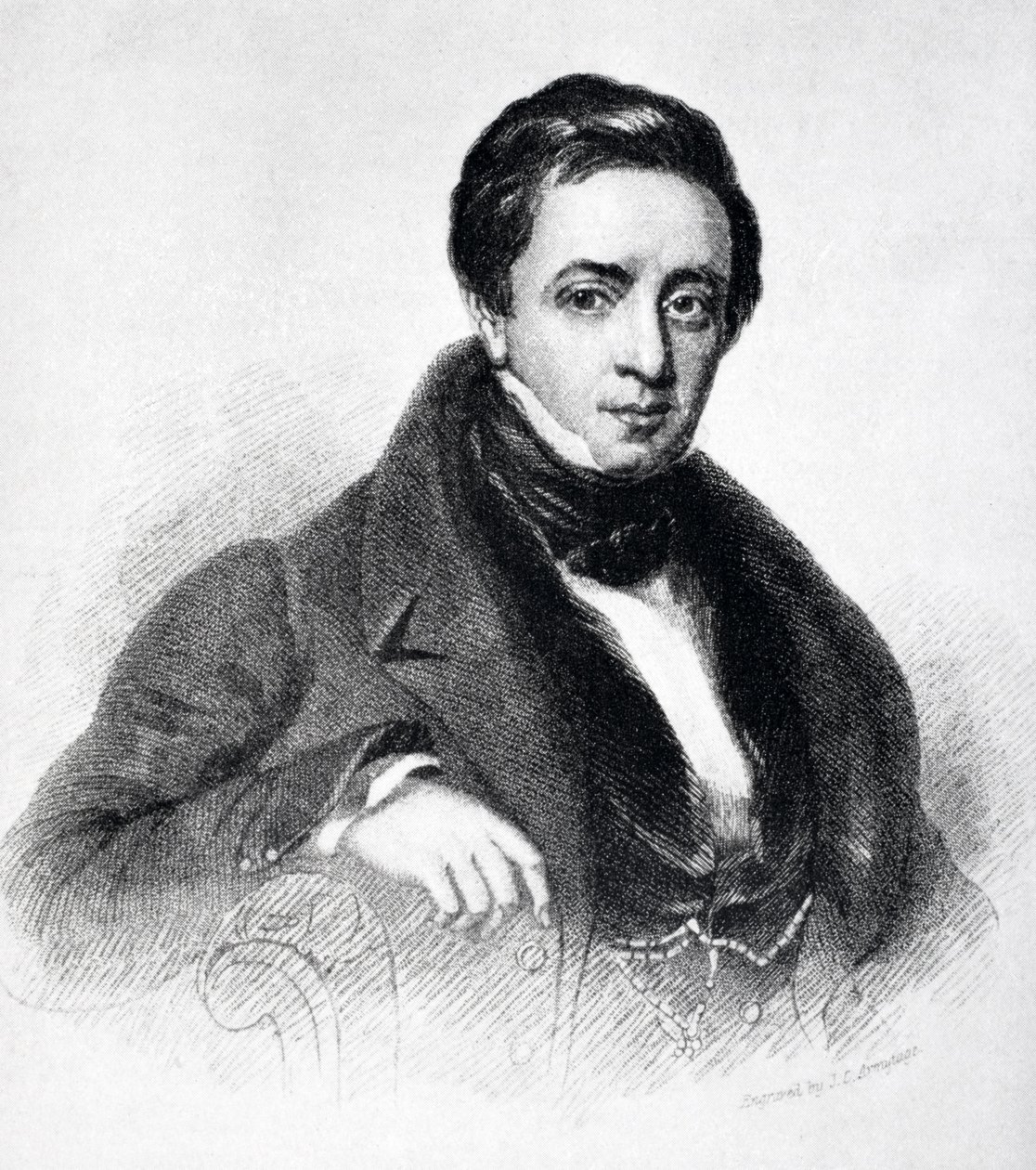 Sir Thomas Noon Talfourd (1795-1854) fra "The Life of Charles Lamb, Volume I" af E.V. Lucas, udgivet i 1905 af English School