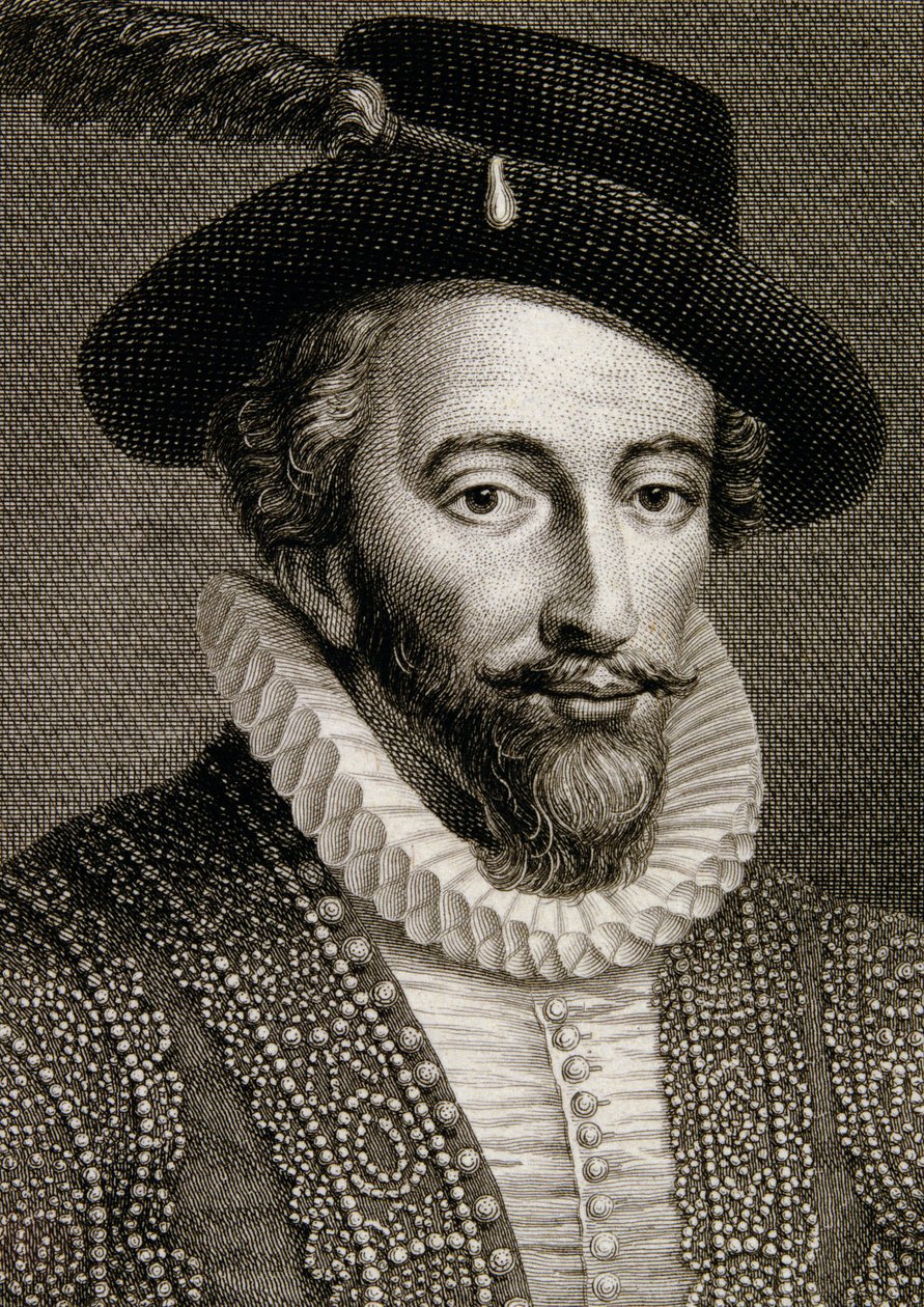 Sir Walter Raleigh (1554-1618) af English School