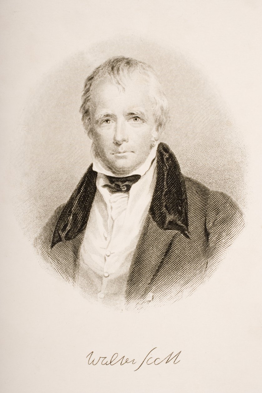 Sir Walter Scott (1771-1832) af English School