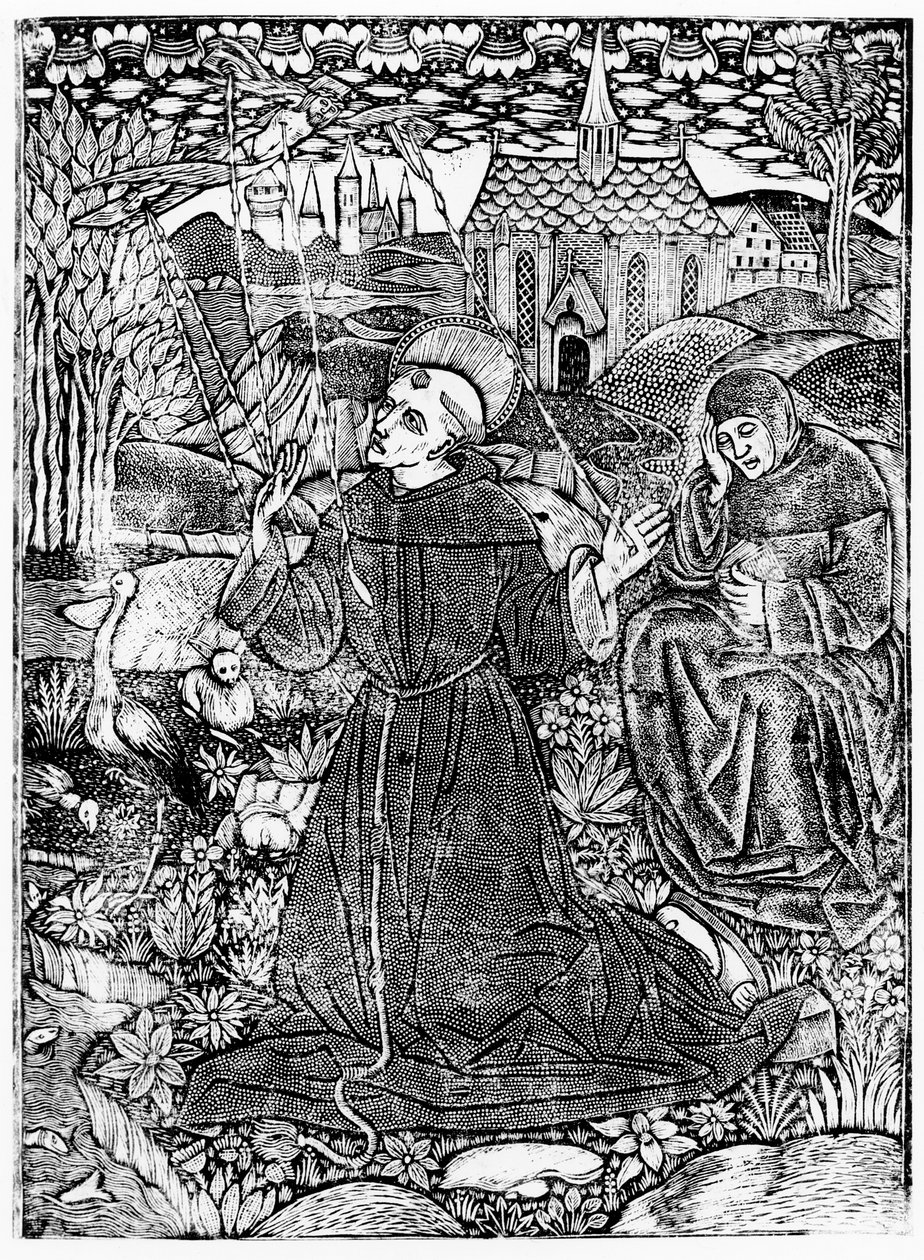 St. Francis modtager Stigmata af English School