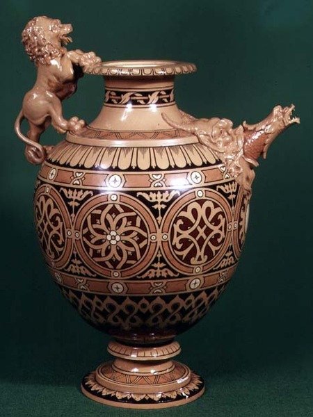 Staffordshire kande, udstillet 1862 (keramik) af English School
