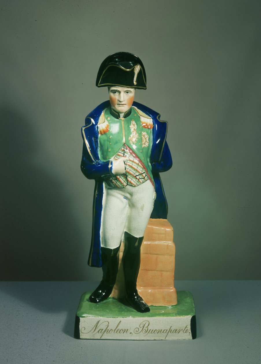 Staffordshire figur af Napoleon Bonaparte (keramik) af English School