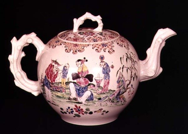 Staffordshire stempelkande, ca.1755 (saltglaseret stentøj) af English School