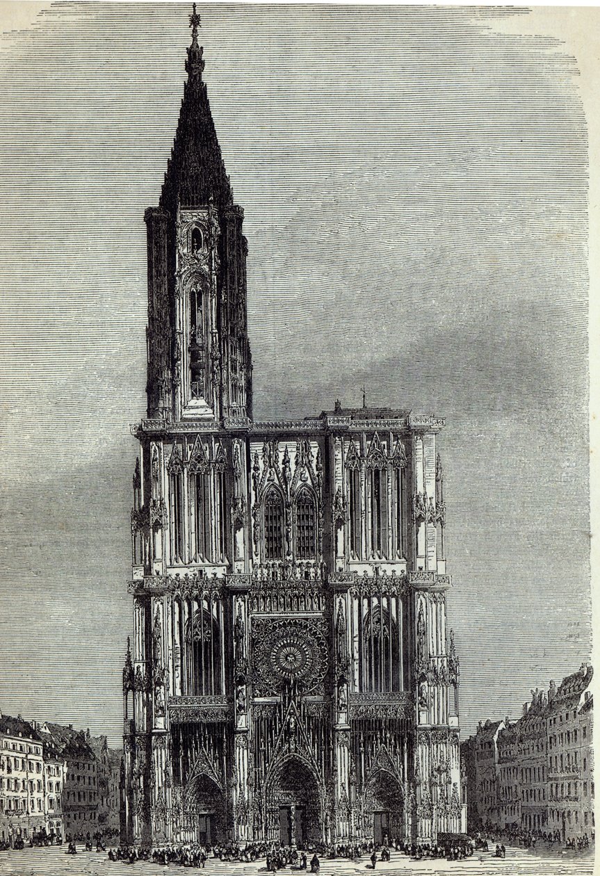 Strasburg Cathedral, fra "The Illustrated London News", 1870 af English School