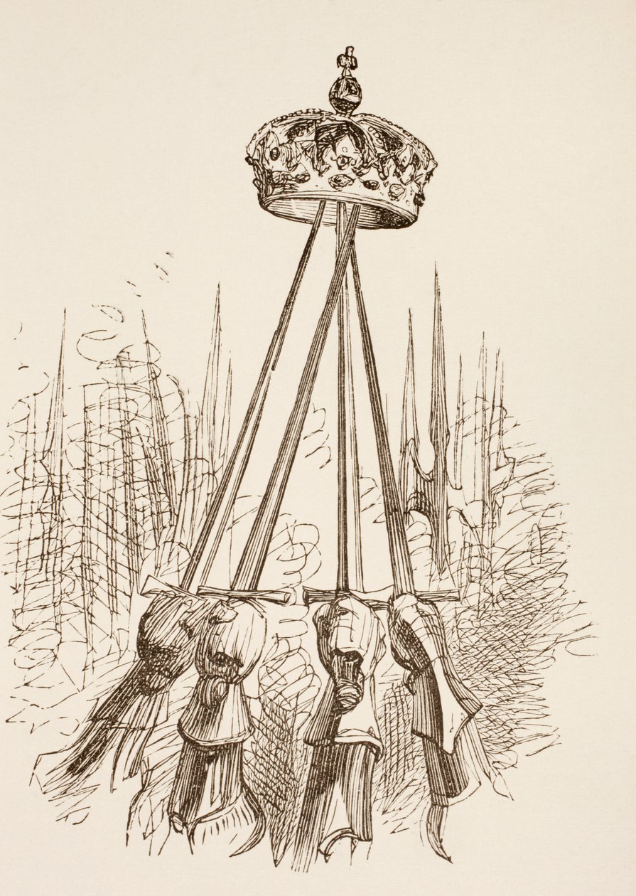 Sværd til støtte for kronen, 1890 af English School