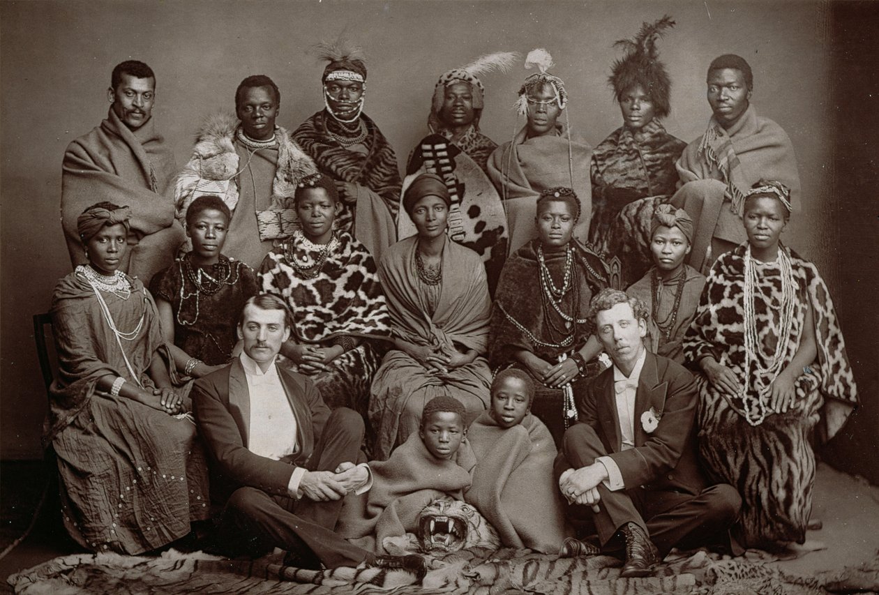 The African Native Choir, 1891 (woodburytype) af English School