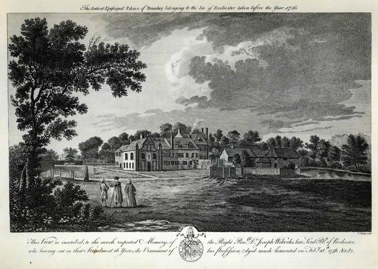 Det gamle bispepalads i Bromley af English School