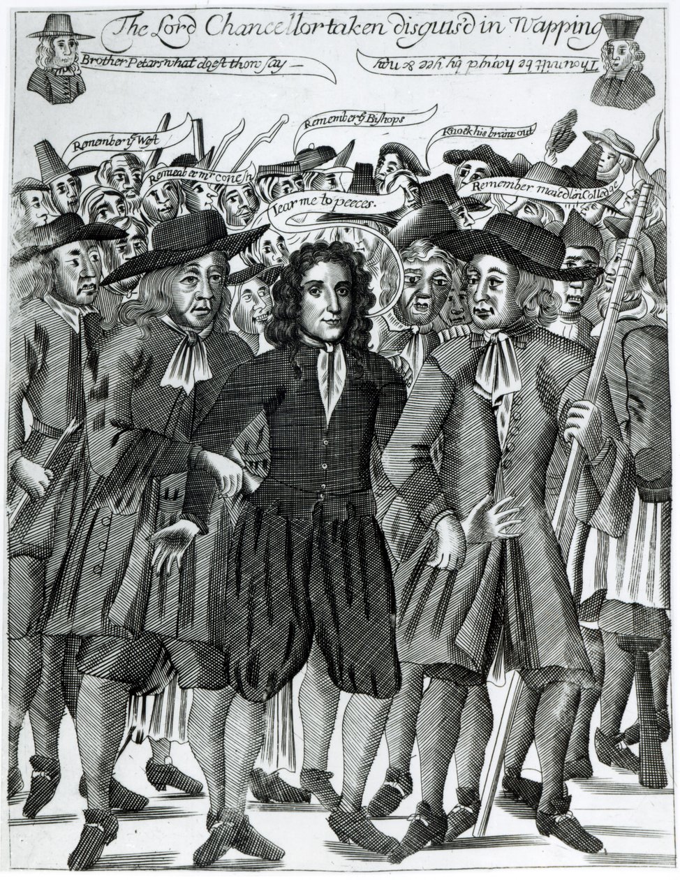 Arresten af dommer Jeffreys (1648-89) 1689 af English School