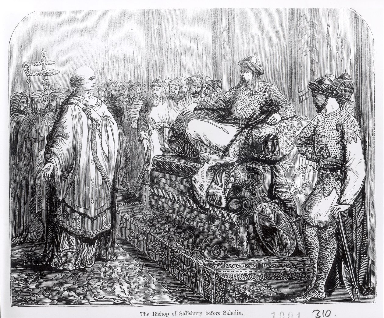 Biskoppen af Salisbury før Saladin (ca. 1137-93) af English School