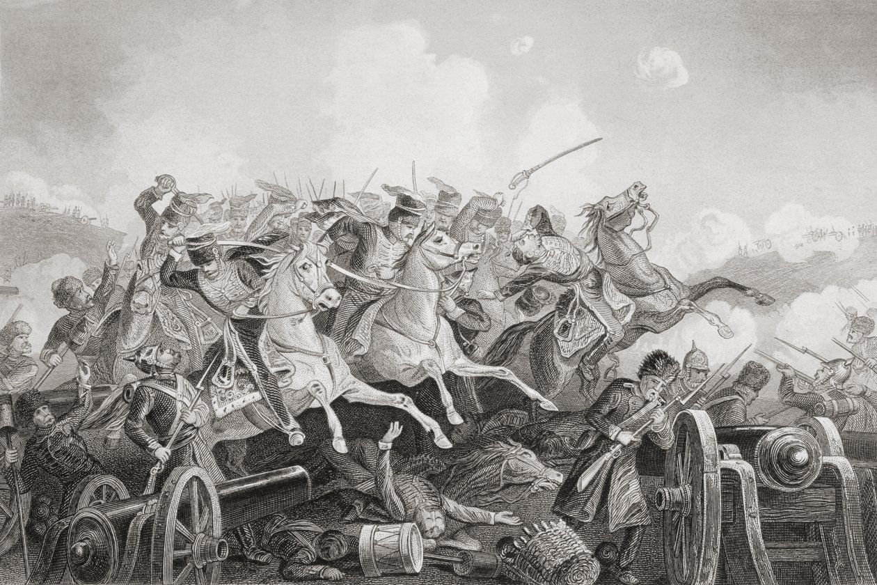 Den lette Brigades Anklage, 1883 af English School