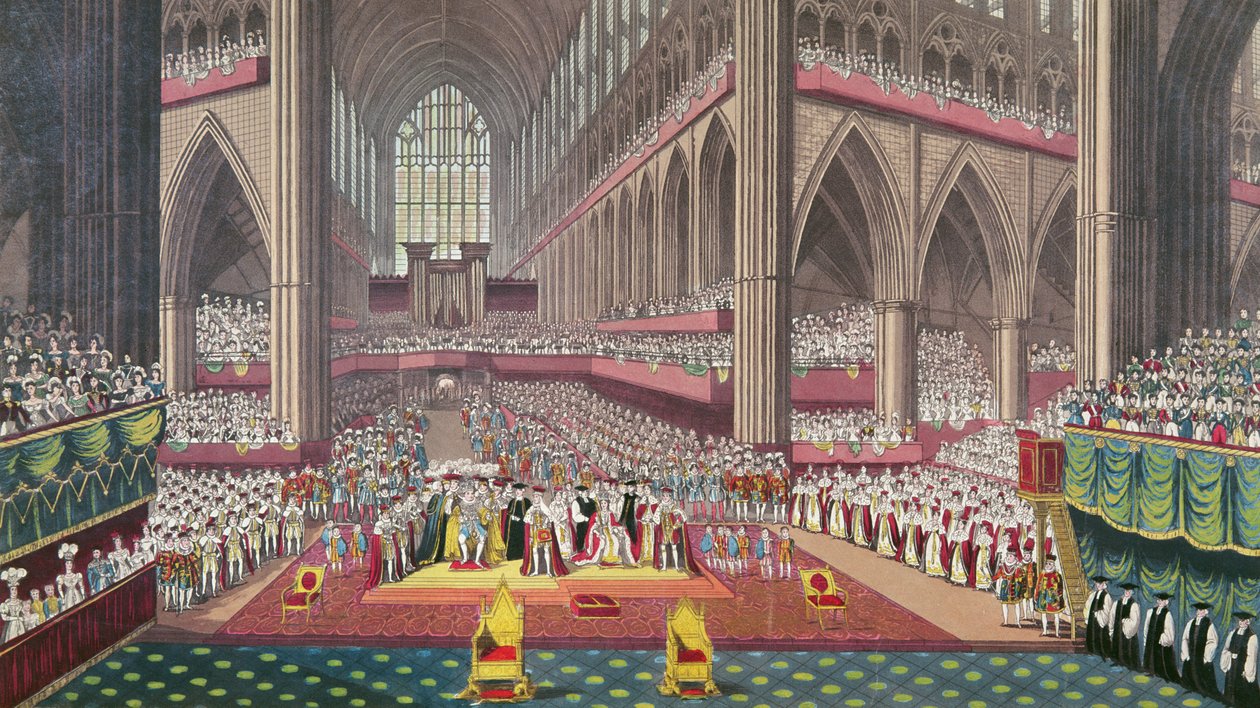 Kroningen af kong William IV og dronning Adelaide, 1831 af English School