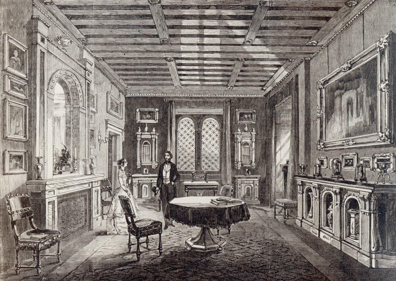 The Crimson Drawing Room, Lansdown Tower af English School