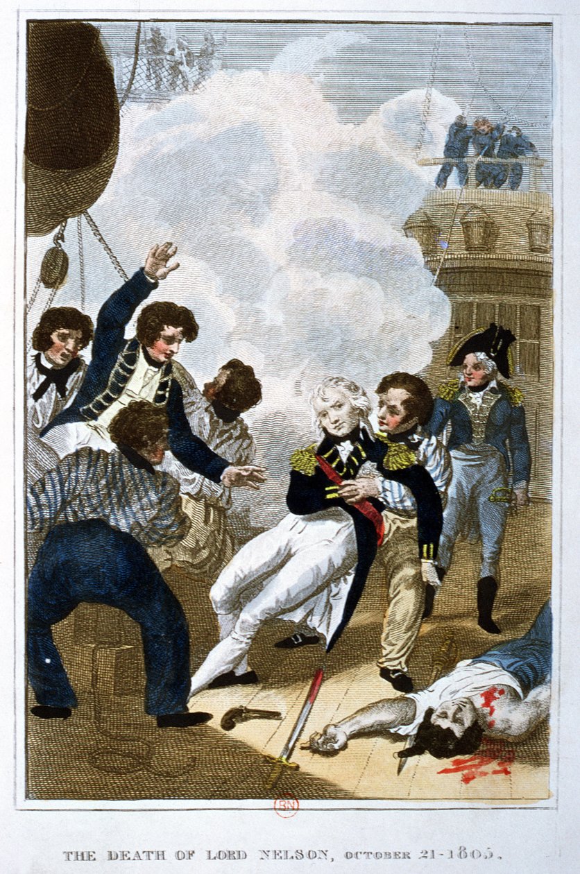 Lord Nelsons (1758-1805) død den 21. oktober 1805 af English School
