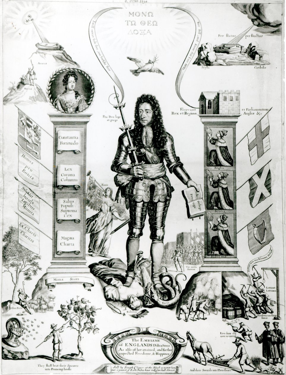 The Emblem of England, oktober 1690 af English School
