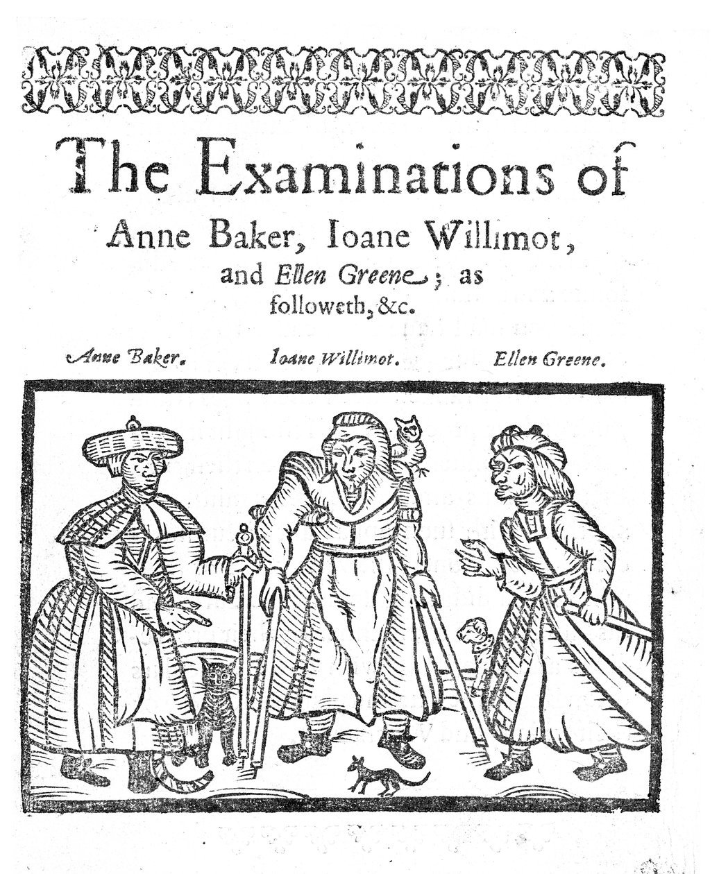 Undersøgelsen af Anne Baker, Joanne Willimot og Ellen Greene af English School
