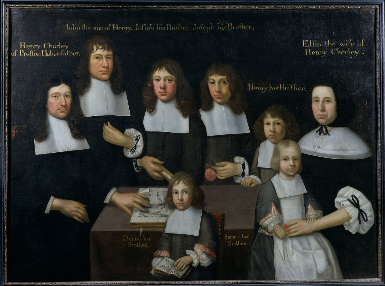 Familien til Henry Chorley, entreprenør af Preston, ca. 1680 af English School