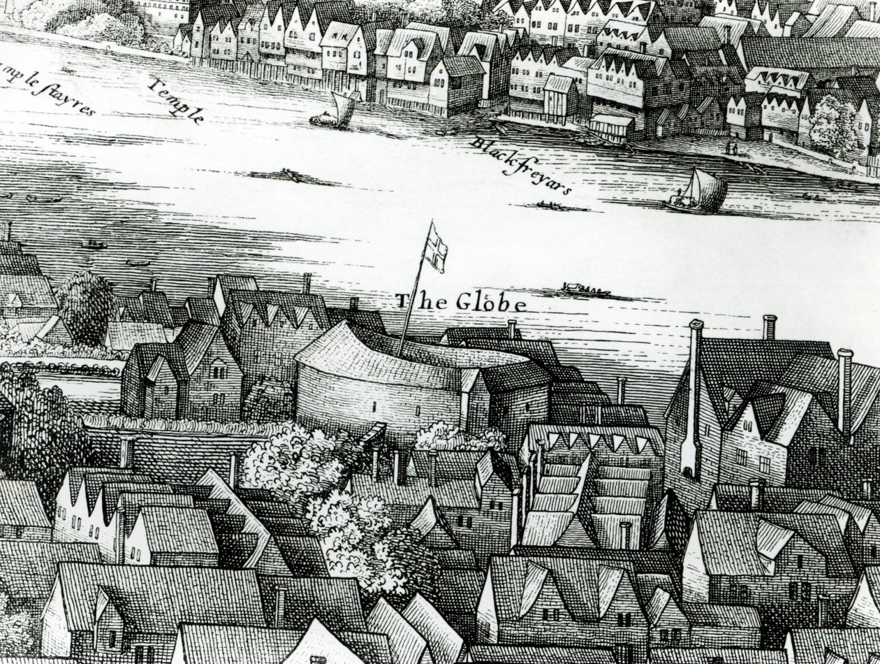 The First Globe Theatre eller Rose Theatre af English School