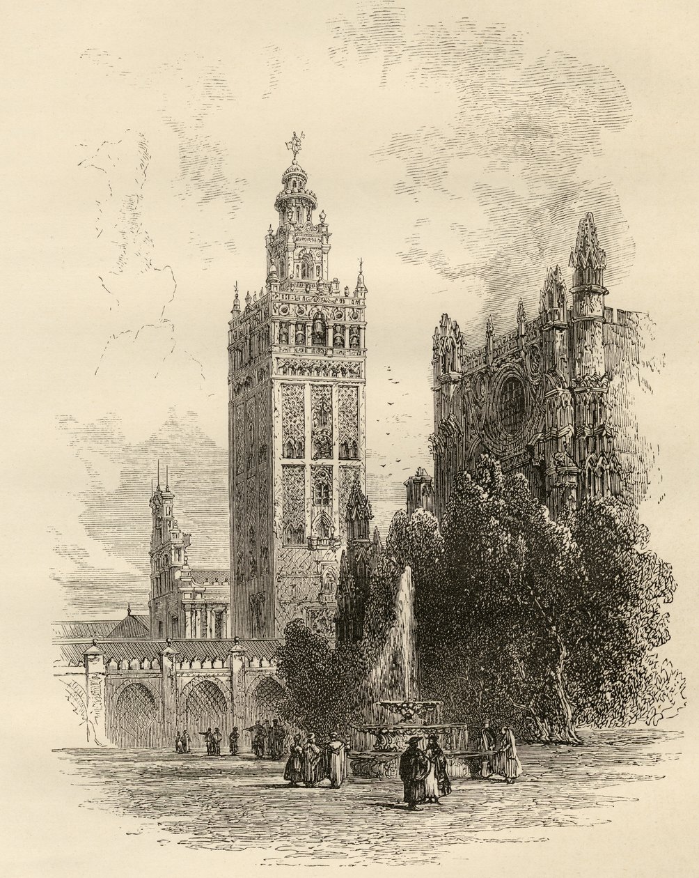 The Giralda, Sevilla, Spanien, fra 