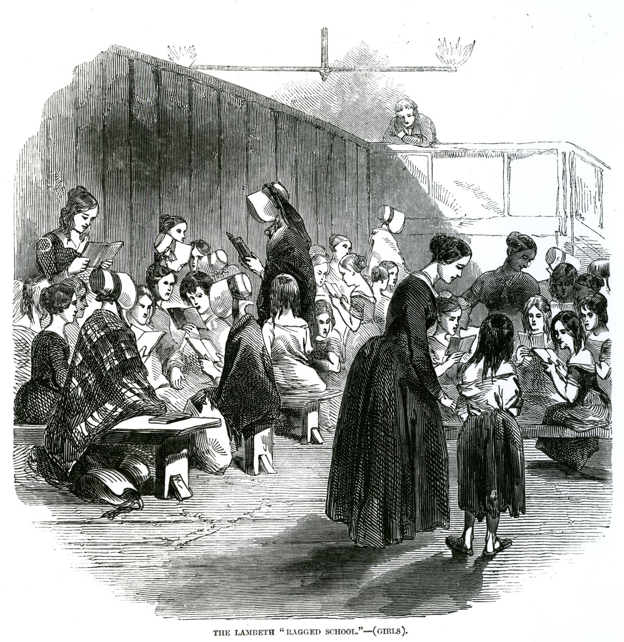 The Lambeth Ragged School, illustration fra 