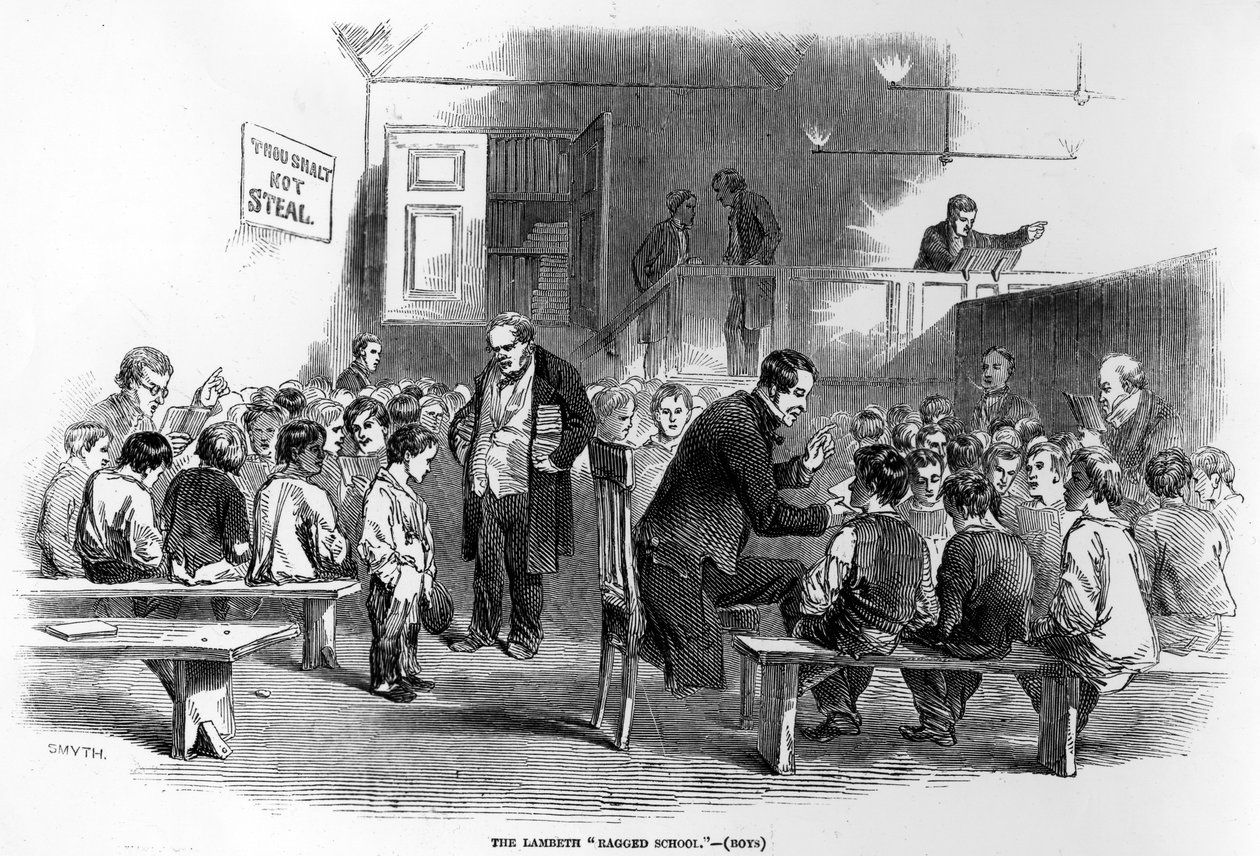 The Lambeth Ragged School, illustration fra 