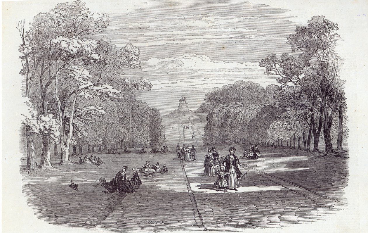The Long Walk, Windsor, fra The Illustrated London News, 14. november 1846 af English School