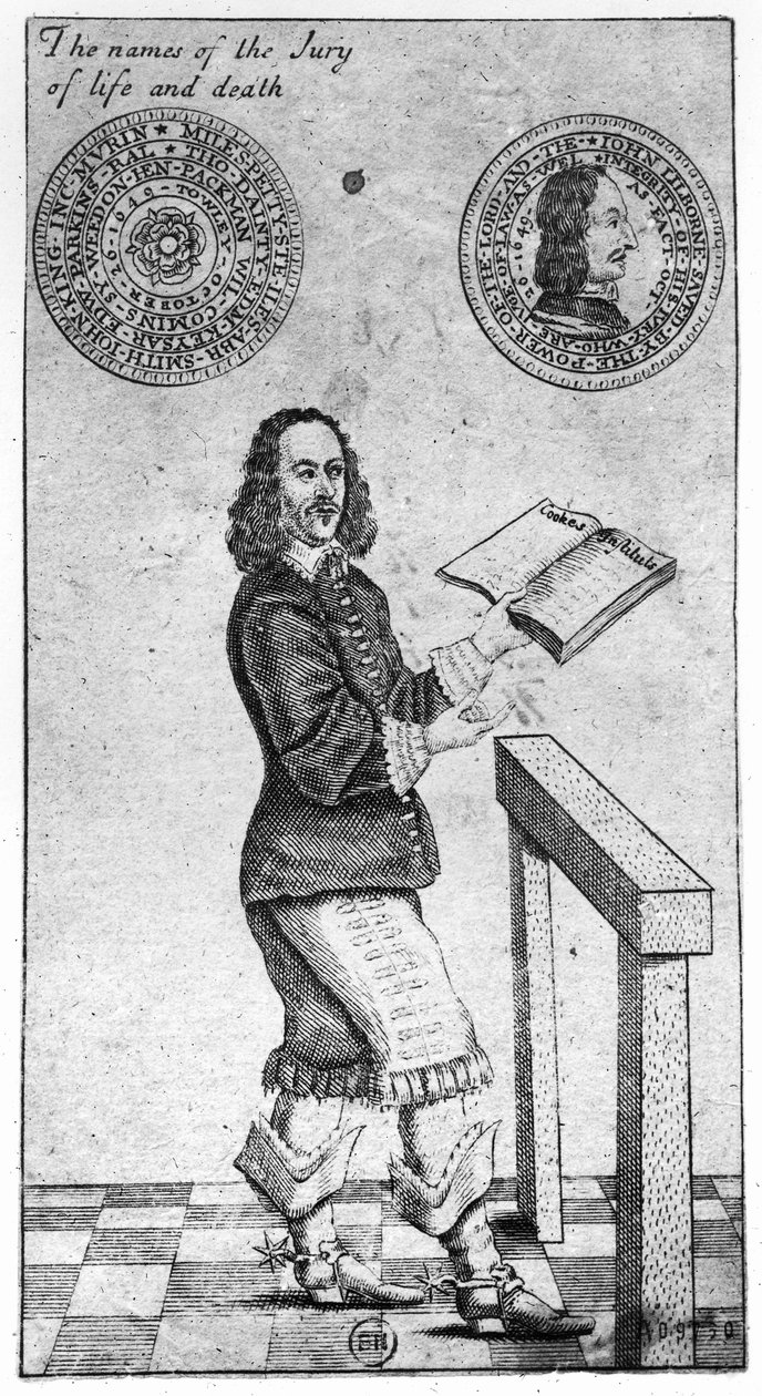 Navnene på juryen for liv og død, 1649 af English School