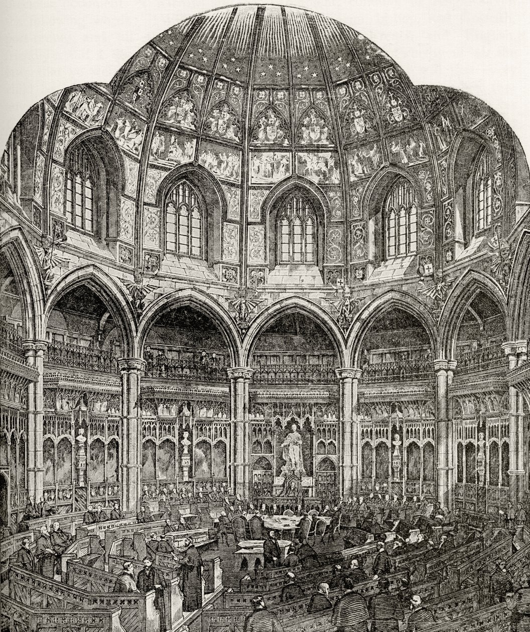 The New Common Council Chamber, Guildhall, fra 