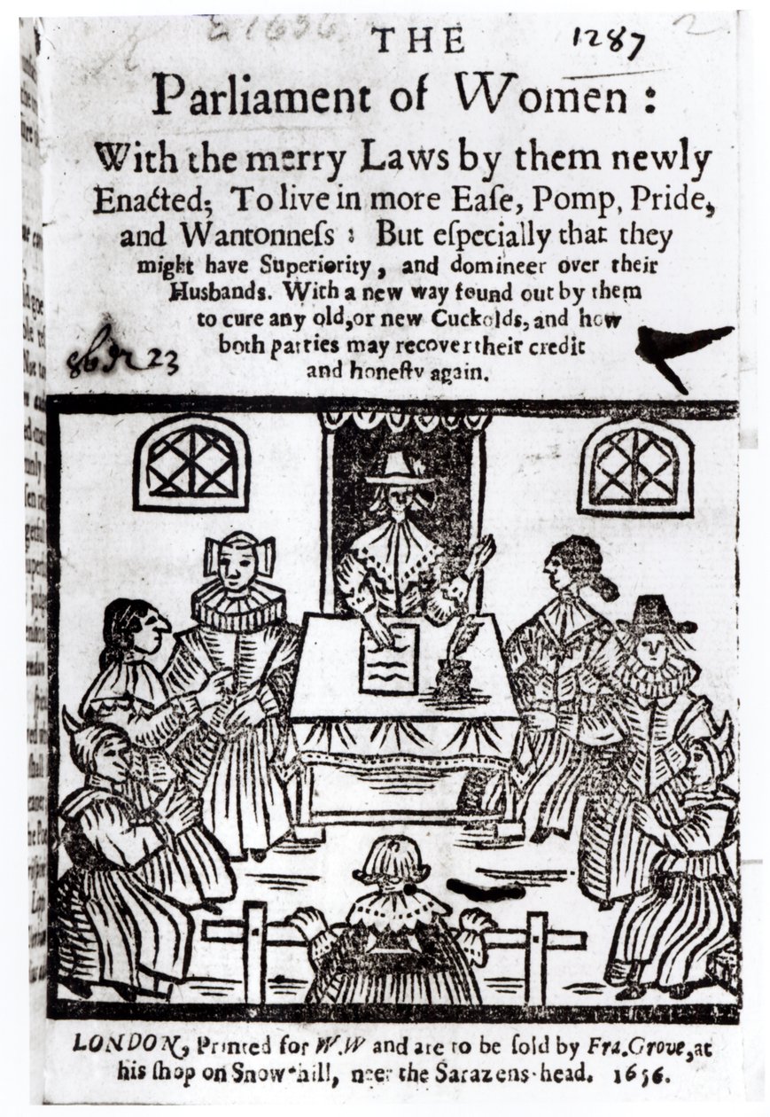 Kvindeparlamentet, 1656 af English School