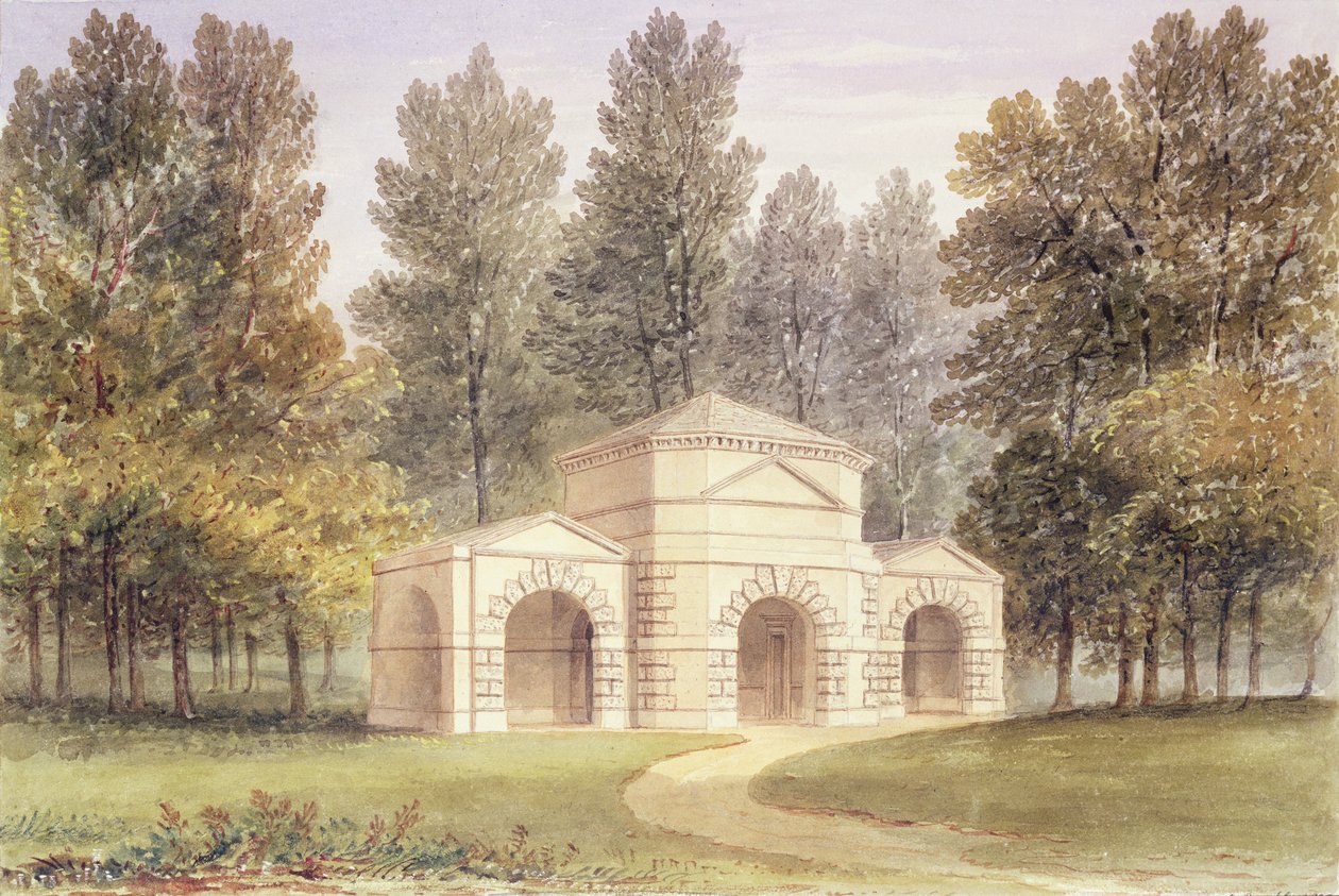 Pavillonen i Kensington Gardens, 1828 af English School