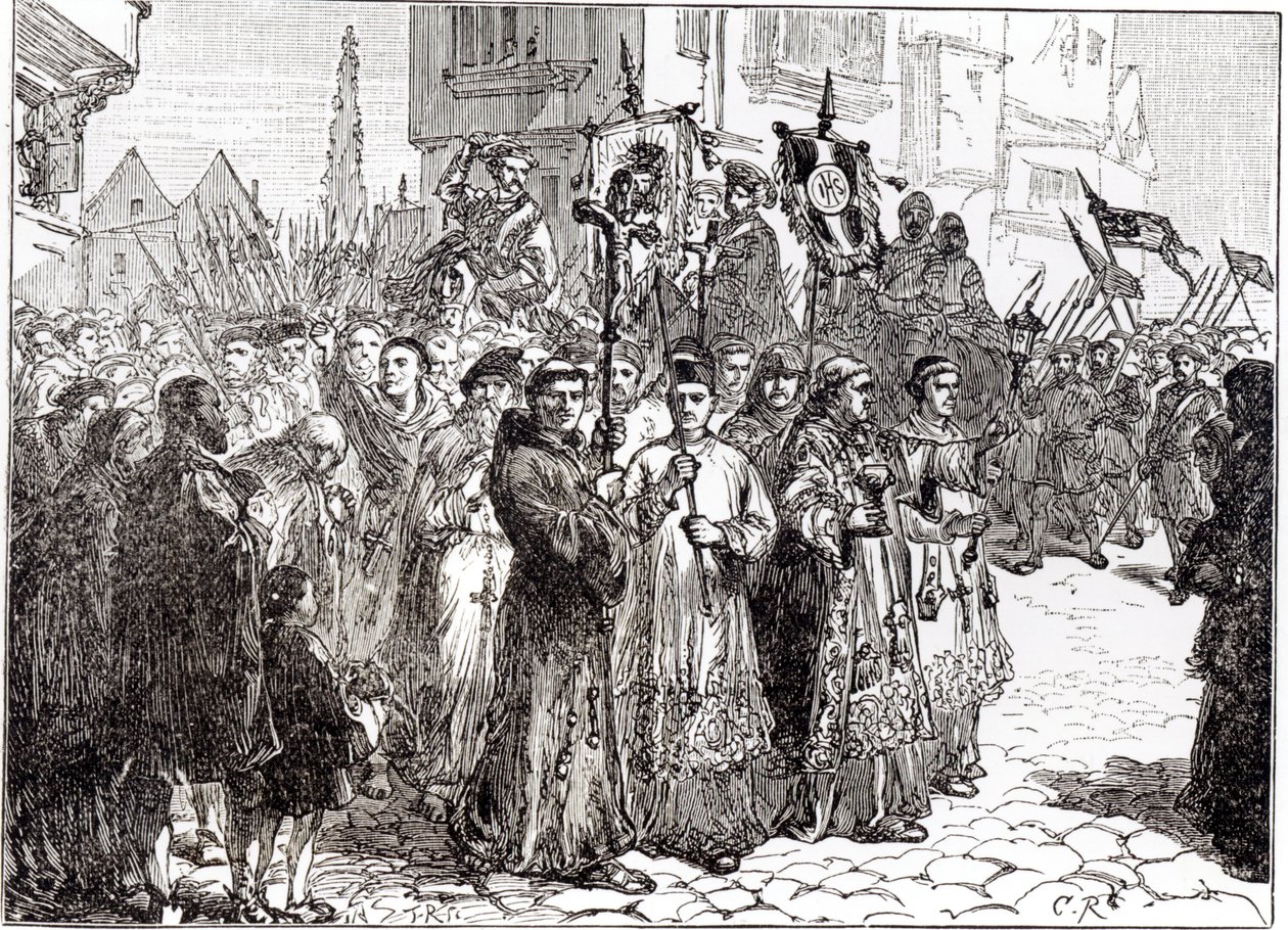 Nådens Pilgrimsfærd i 1536 af English School