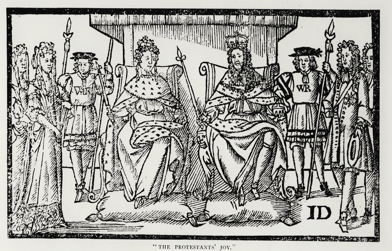 Protestanternes glæde, 18. april 1689 af English School