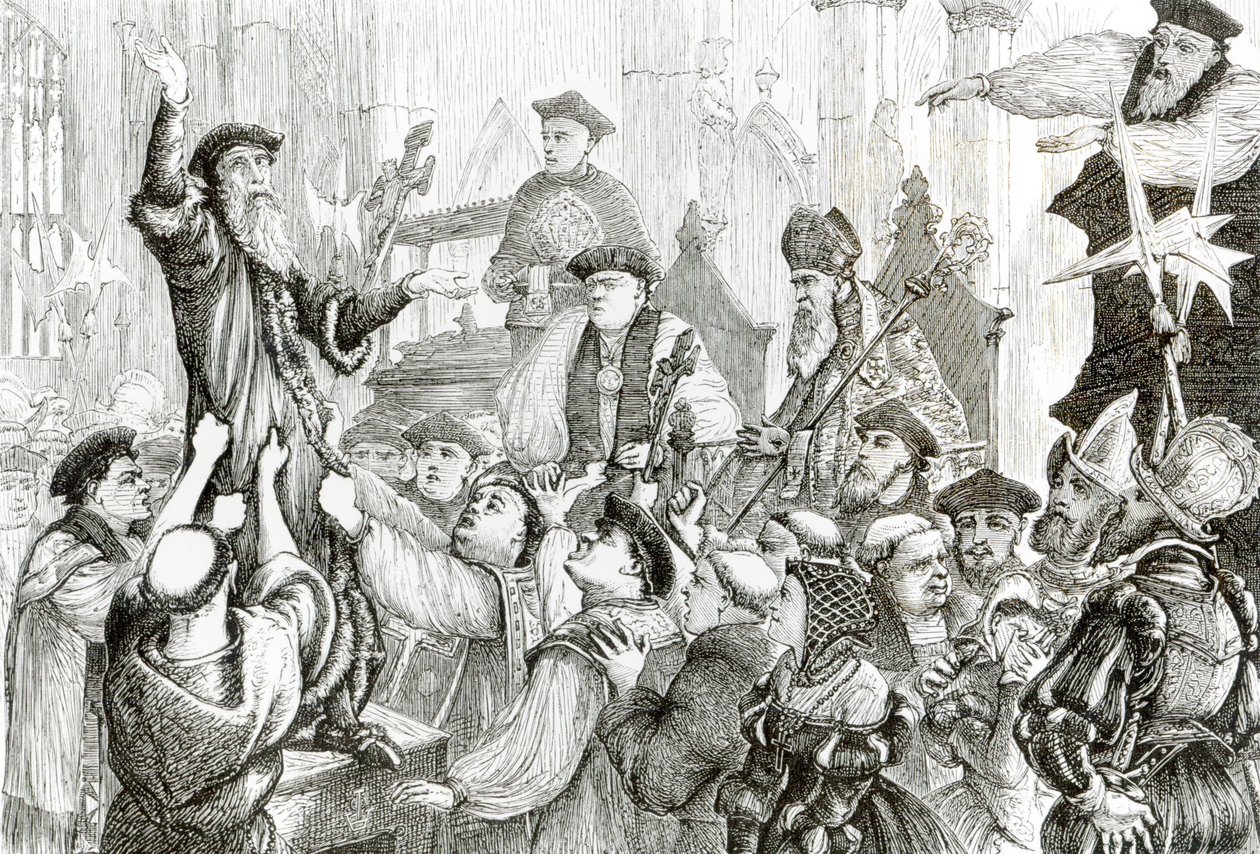 Ærkebiskop Cranmers tilbagekaldelse (1489-1566) i St Mary