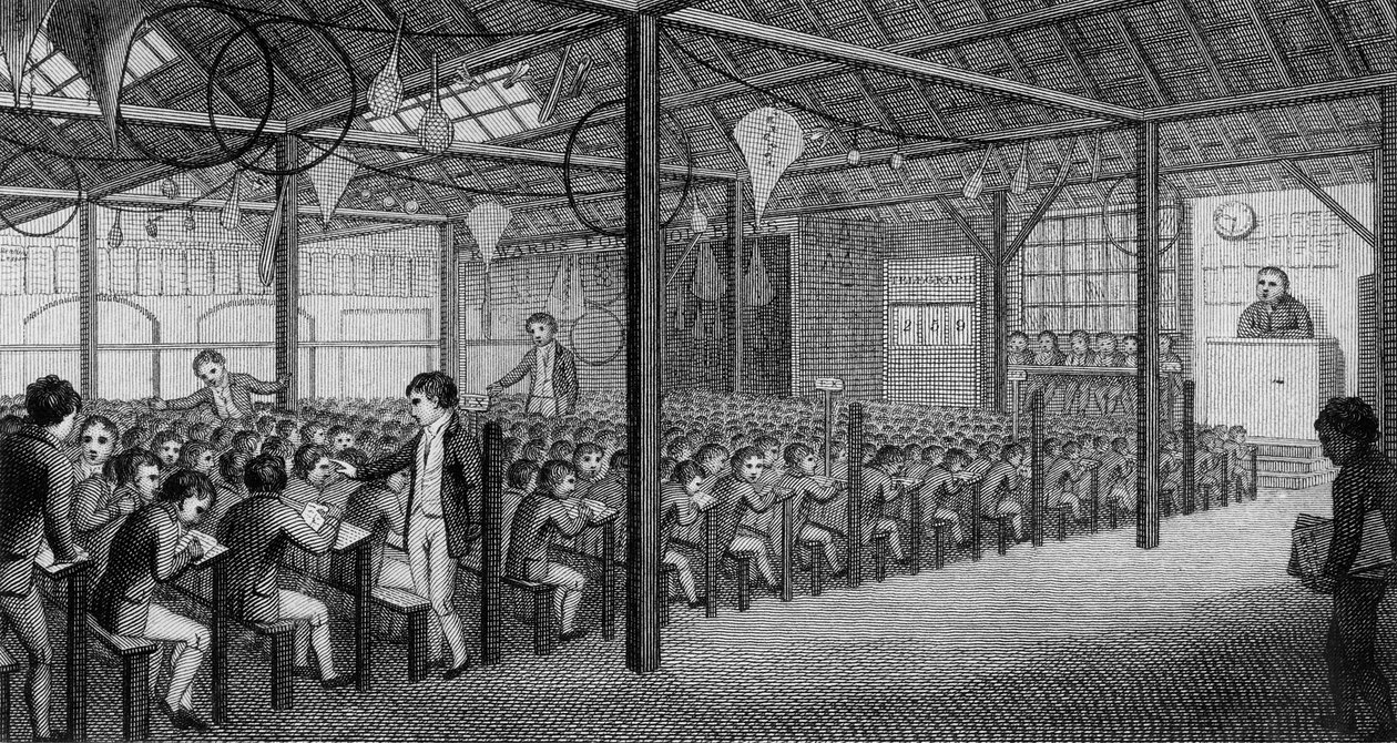 Den Kongelige Friskole, udgivet af W.Robbin, c.1805 af English School