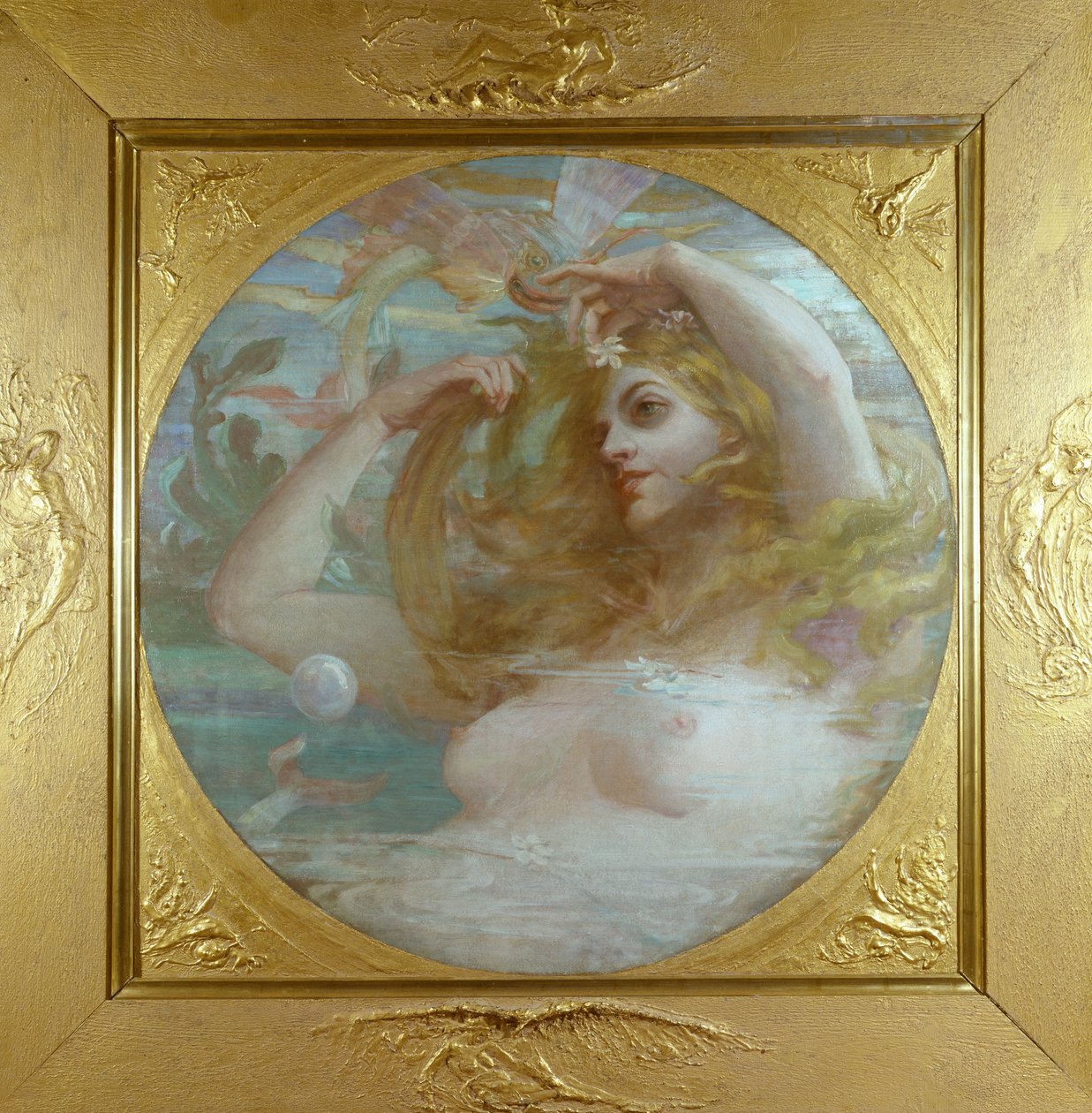 Havnymfen, c.1880 af English School