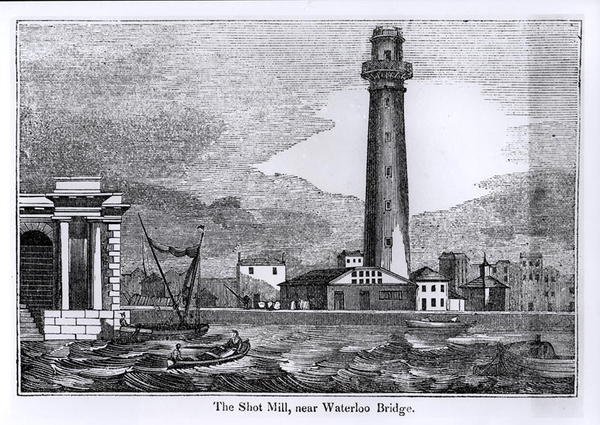The Shot Mill, nær Waterloo Bridge af English School