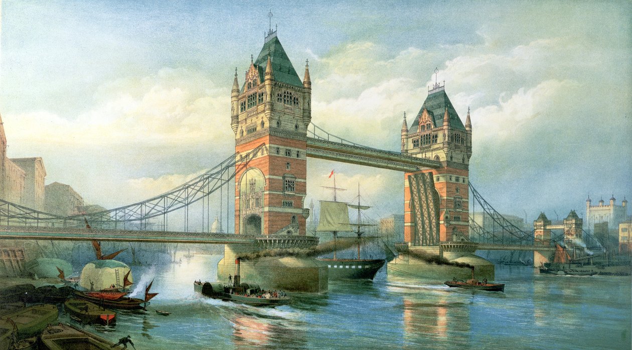Tower Bridge, London af English School