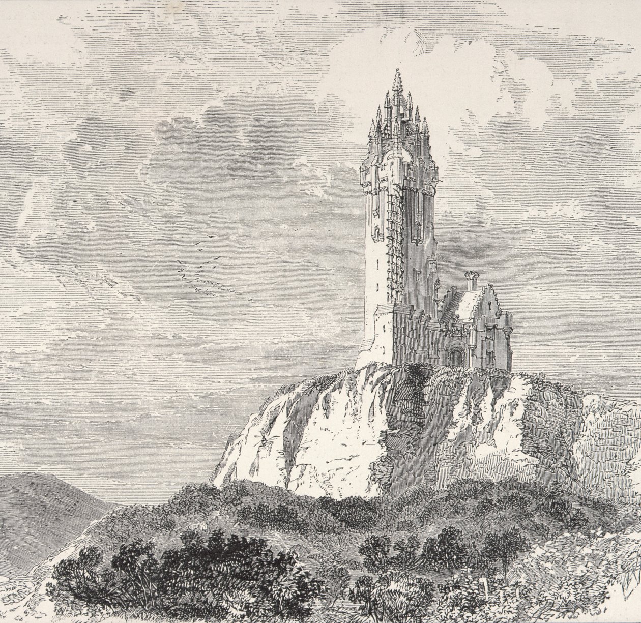 Wallace-monumentet, Stirling, ca. 1880, fra 