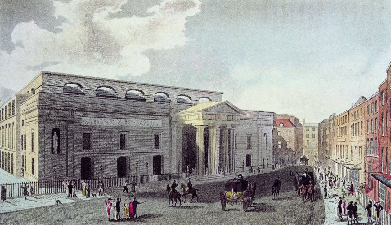 Royal Theatre, Covent Garden, 1809 af English School