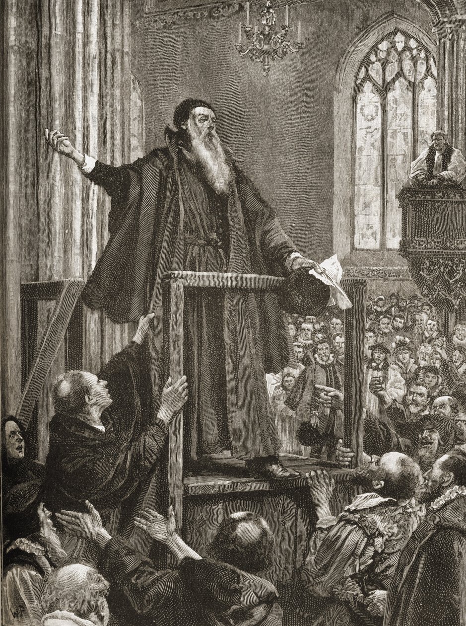 Thomas Cranmers (1489-1556) sidste vidnesbyrd af English School