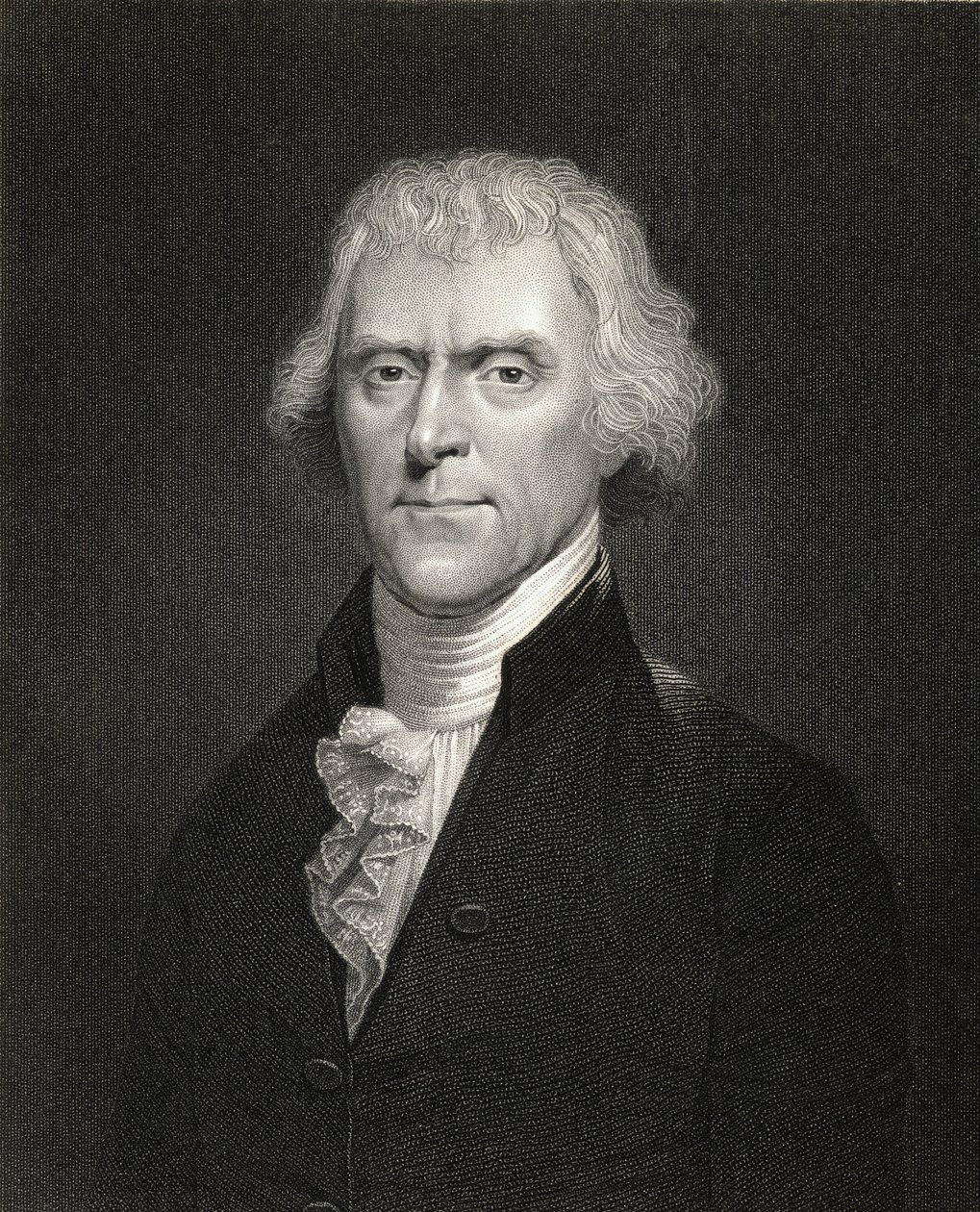 Thomas Jefferson, fra 