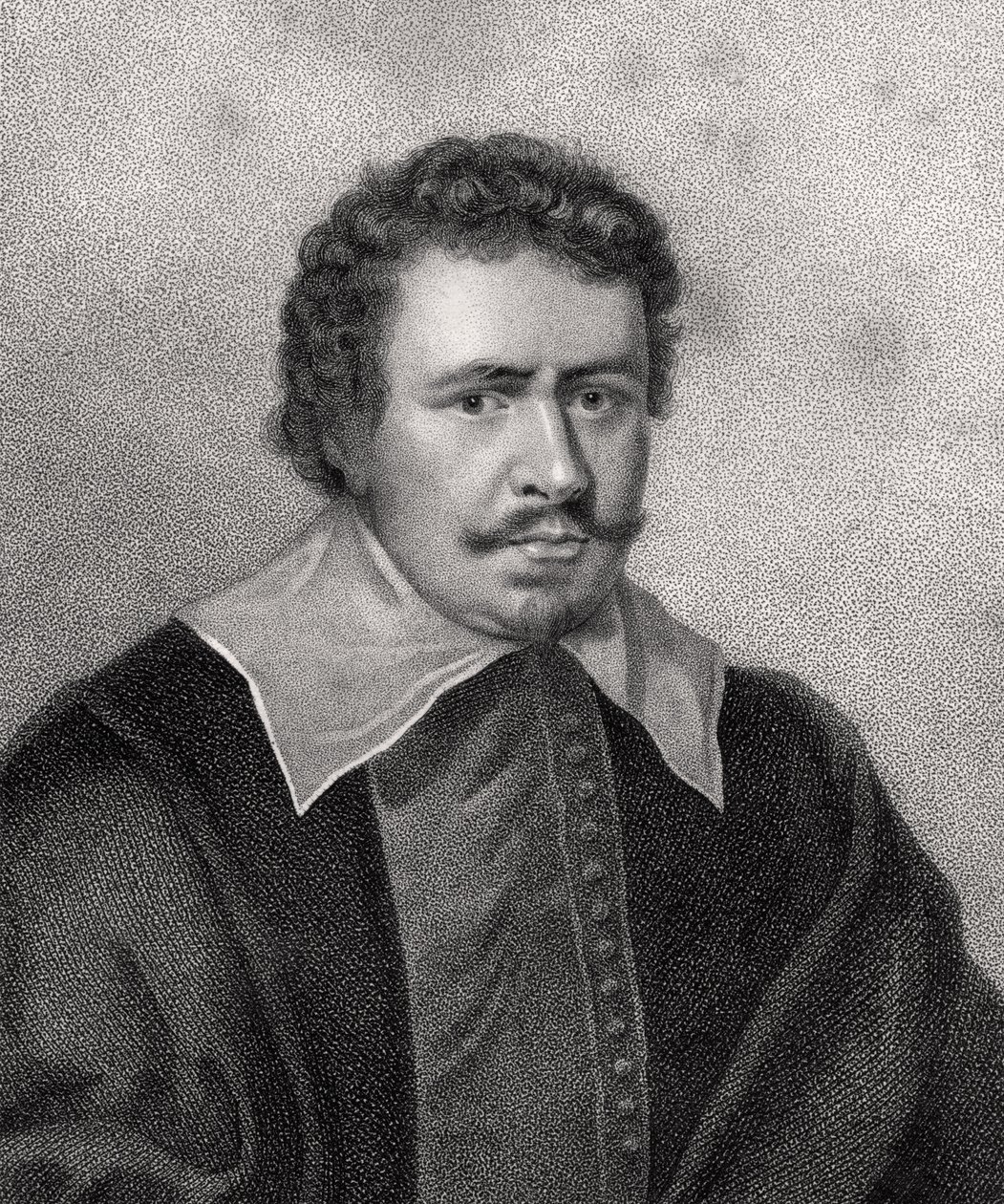 Thomas Wentworth, graveret af Bocquet, illustration fra "A catalogue of Royal and Noble Authors, Volume II", udgivet i 1806 af English School