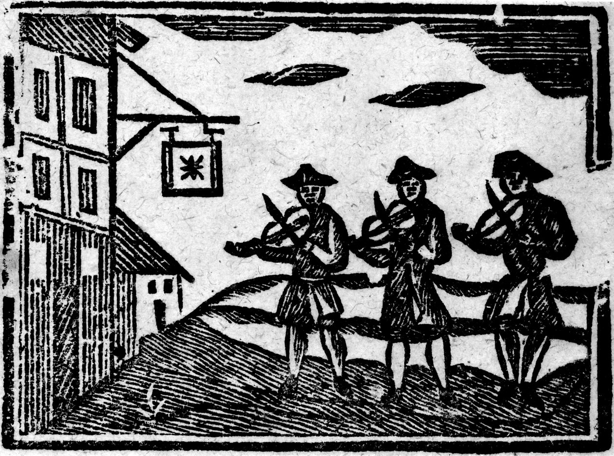 Three Fiddlers, fra "A Book of Roxburghe Ballads af English School
