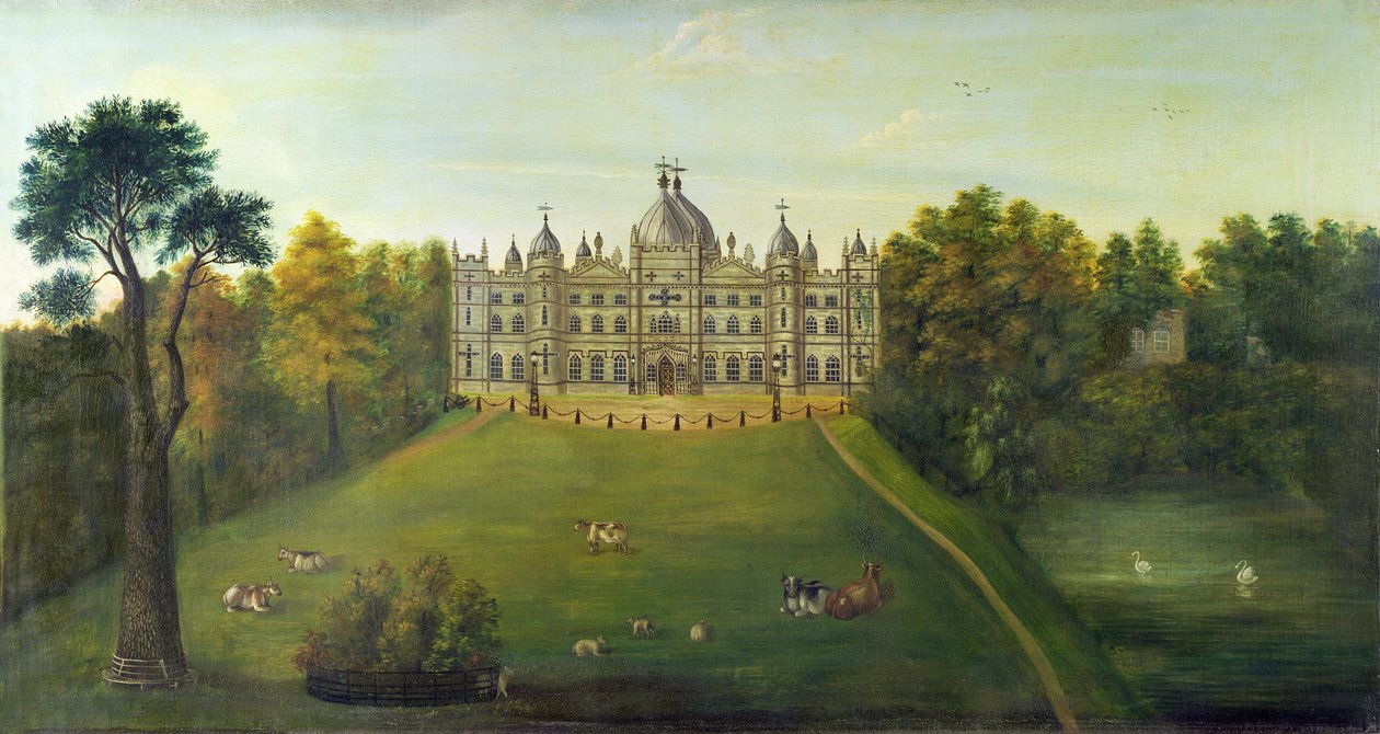 Tong Castle (revet ned) af English School