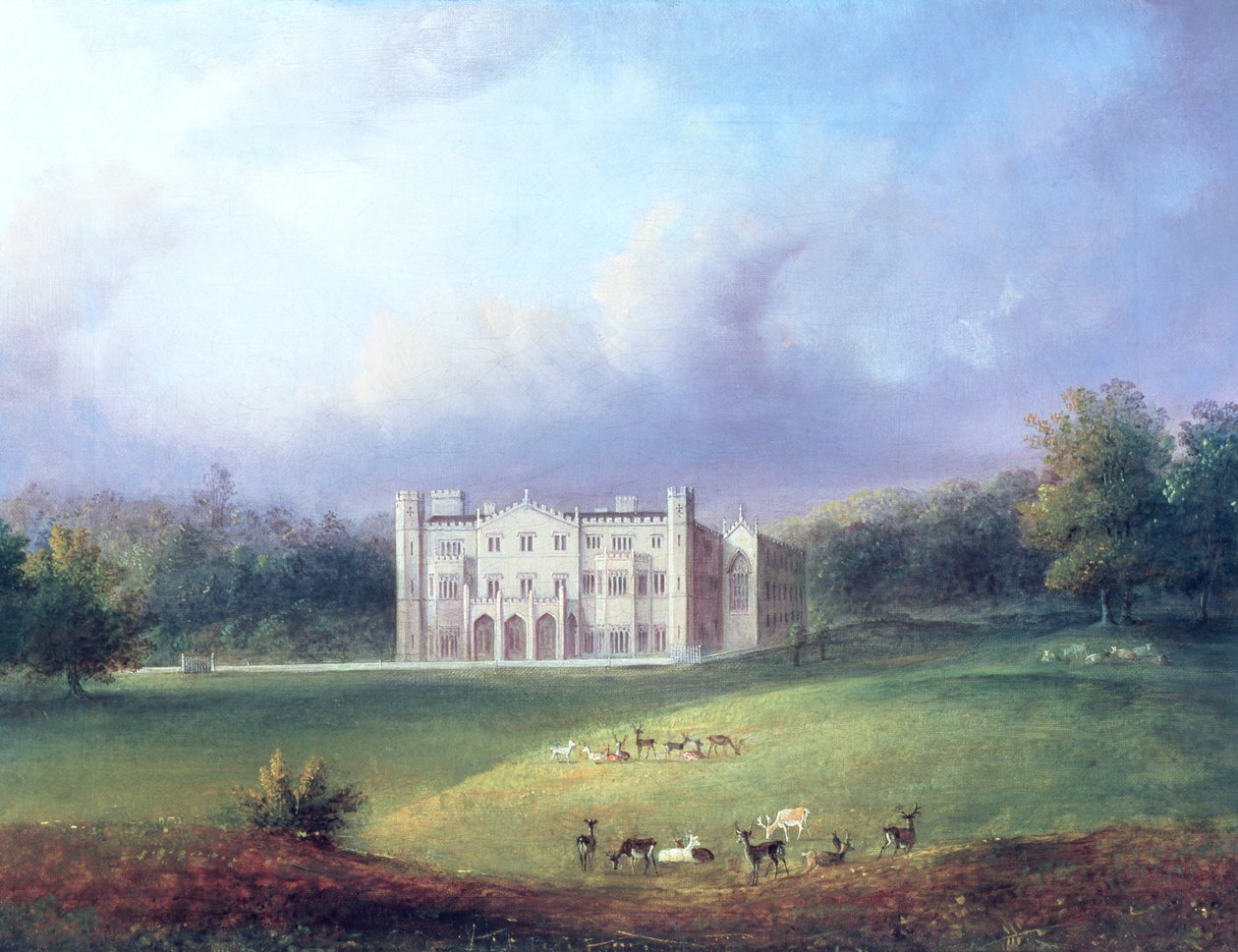 To udsigter over Apley Priory (detaljer fra 11741) af English School