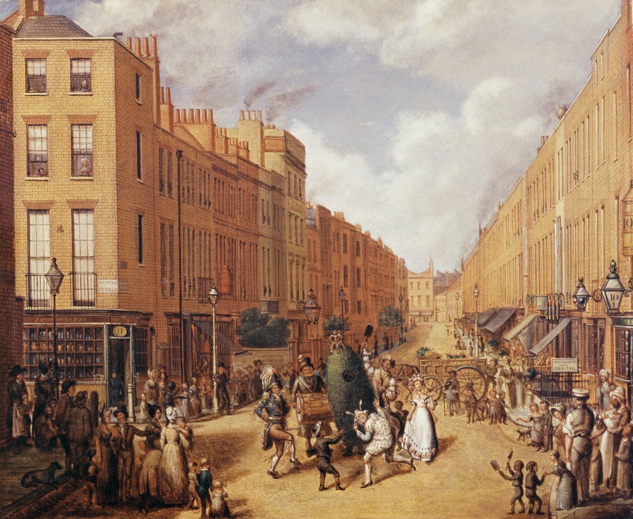 Upper Lisson Street nær Paddington, ca. 1837 af English School