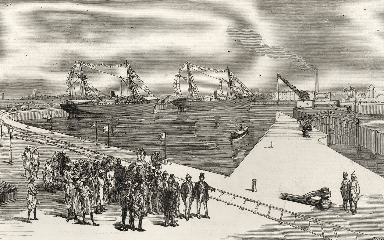 Besøg af vicekongen af Indien til Sassoon Dock i Bombay, fra 