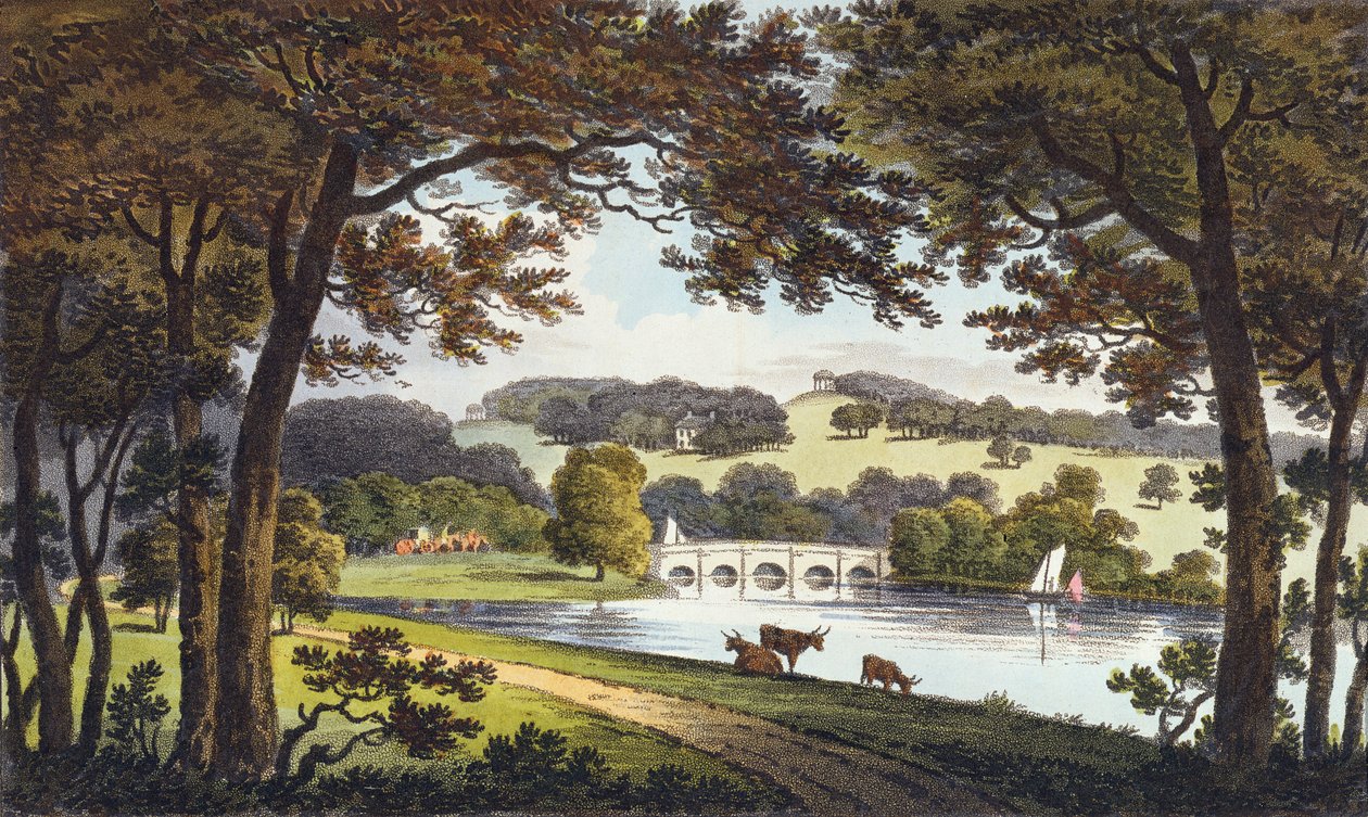 Vand i Wentworth, Yorkshire, 1802 af English School