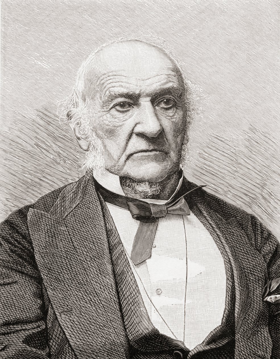 William Gladstone, fra "Gladstone: The Man and the Statesman", af David Williamson, udgivet i 1898 af English School