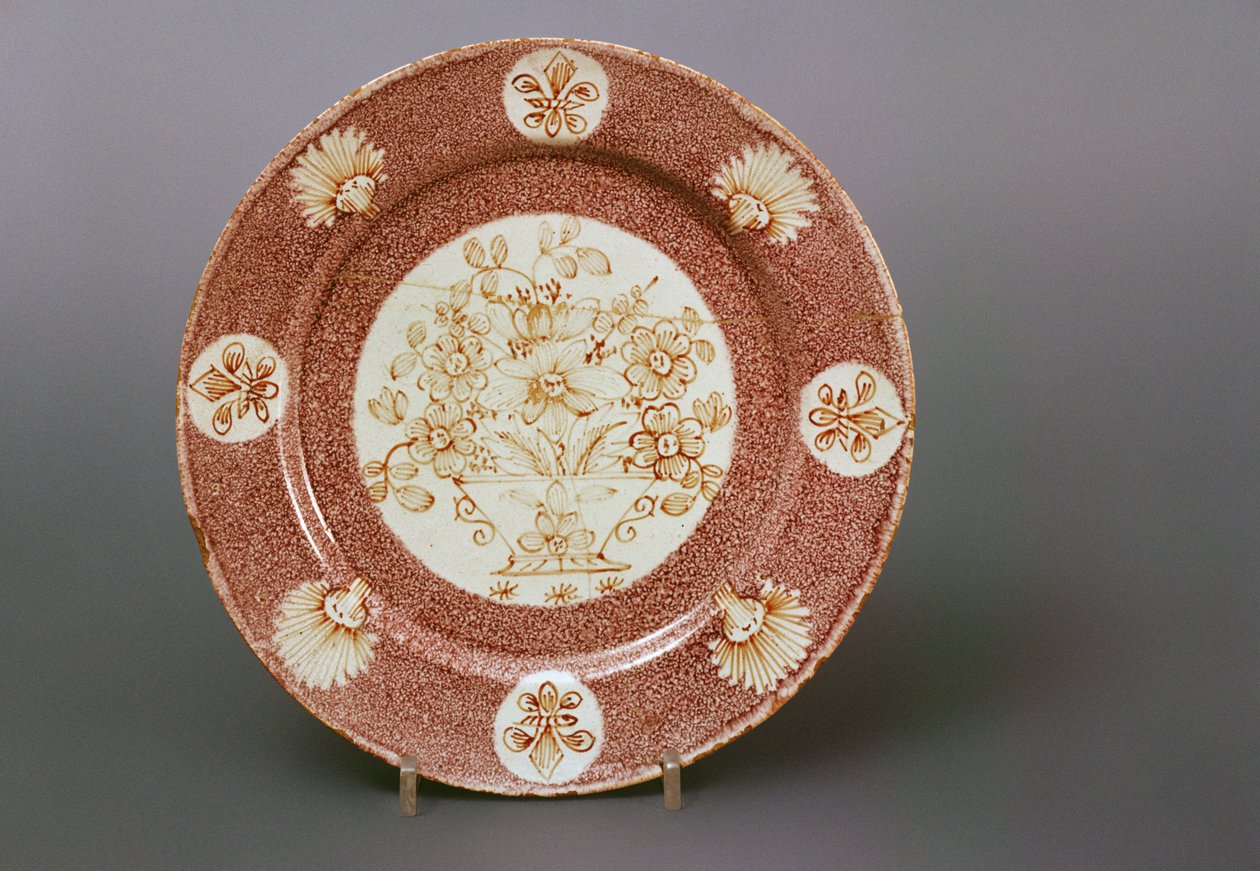Wincanton delftware tallerken, ca. 1745 (keramik) af English School