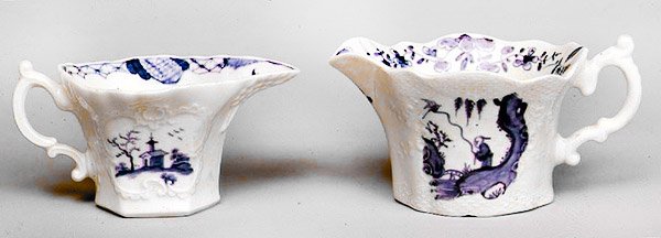 Worcester blå og hvide kander, ca.1788 (porcelæn) af English School
